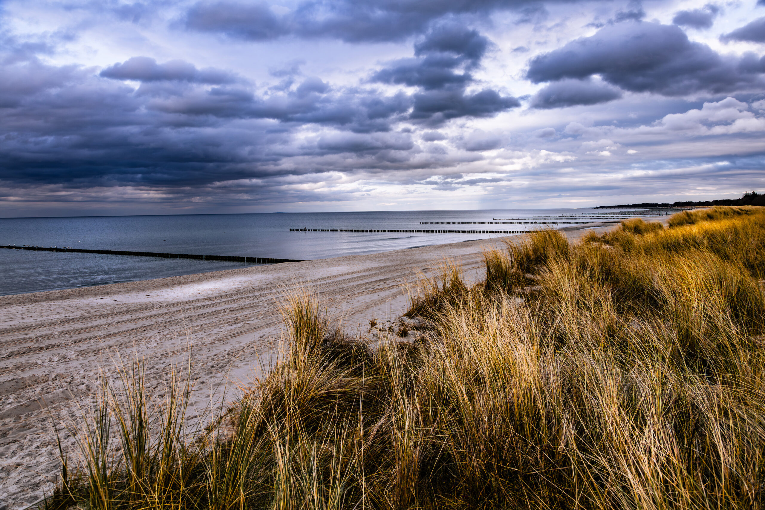 landschaftsfotografie nuthe-urstromtal blick auf die ostsee im winter
